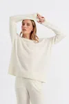 Chinti & Parker Cream Cloud Cashmere Slouchy Sweater In Neutral