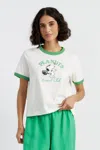 Chinti & Parker Cream Cotton Snoopy Racquet Club T-shirt In Multi