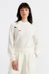 Chinti & Parker Cream Merino Sailors Knot Sweater In White