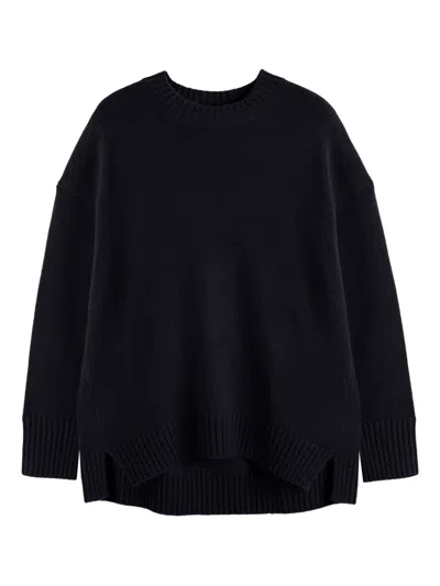 Chinti & Parker Crew-neck Cashmere Sweater In Black