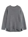 Chinti & Parker Pure Cashmere Crew Neck Sweater In Gray