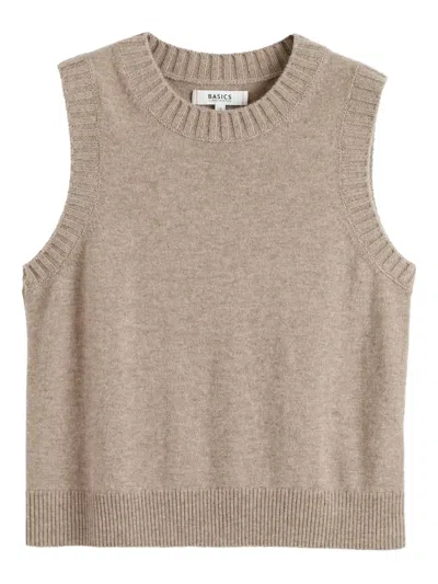 Chinti & Parker Crew-neck Tank Top In Neutral