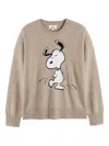 Chinti & Parker Dancing Snoopy Sweater In Neutral