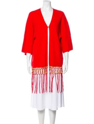 Pre-owned Chinti & Parker Evening Jacket W/ Tags In Red