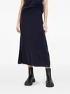 Chinti & Parker Flared Midi Skirt In Blue