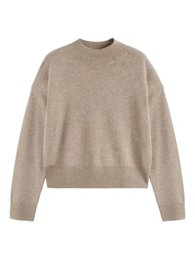 Chinti & Parker Funnel-neck Sweater In Brown