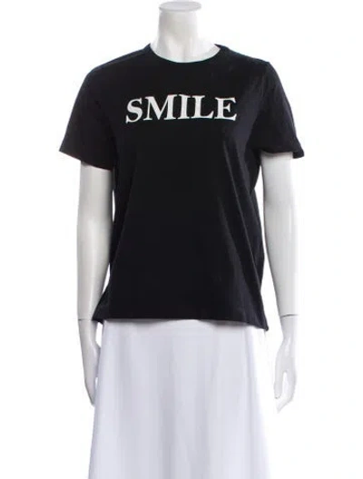 Pre-owned Chinti & Parker Graphic Print Crew Neck T-shirt In Black