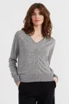 Chinti & Parker Fine-knit Merino Cardigan In Gray