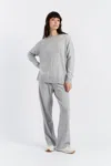 Chinti & Parker Light-grey Wool-cashmere Slouchy Sweater In Gray