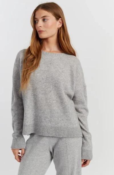 Chinti & Parker Lightweight Wool-cashmere Relaxed Sweater In Gray