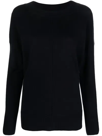 Chinti & Parker Long-sleeve Fine-knit Sweater In Blue