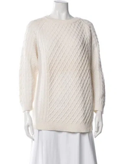 Pre-owned Chinti & Parker Merino Wool Patterned Sweater In Neutrals