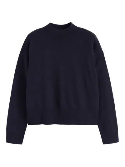 Chinti & Parker Mock-neck Sweater In Blue