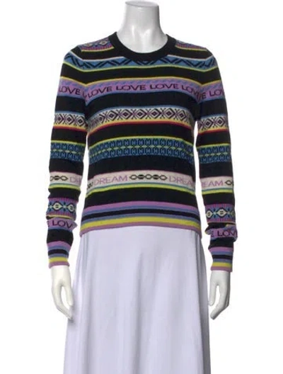 Pre-owned Chinti & Parker Patterned Crew Neck Sweater In Multicolor