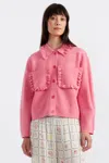 Chinti & Parker The Sea Breeze Jacket In Pink