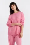 Chinti & Parker Pink Wool-cashmere Slouchy Sweater
