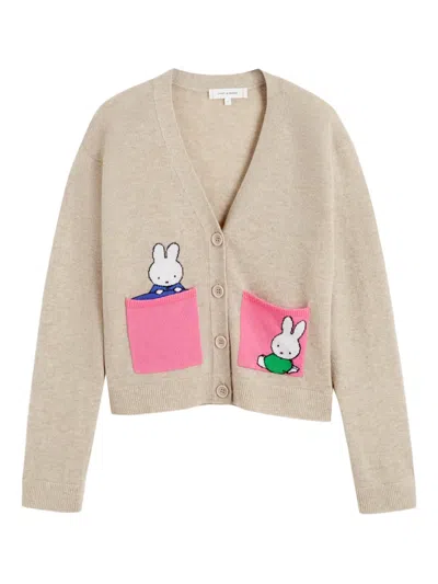Chinti & Parker Pocket Detail Cardigan In Neutral