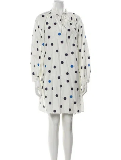 Pre-owned Chinti & Parker Polka Dot Print Mini Dress W/ Tags In Multi