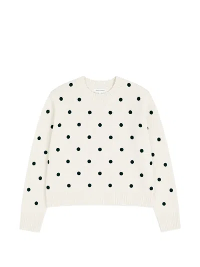 Chinti & Parker Polka-dot Sweater In Neutral