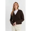 Chinti & Parker Pure Cashmere Cardigan In Brown