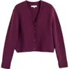 Chinti & Parker Pure Cashmere Cardigan In Purple