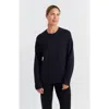 Chinti & Parker Pure Cashmere Crew Neck Sweater In Black