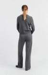Chinti & Parker Pure Cashmere Cropped Sweater In Gray
