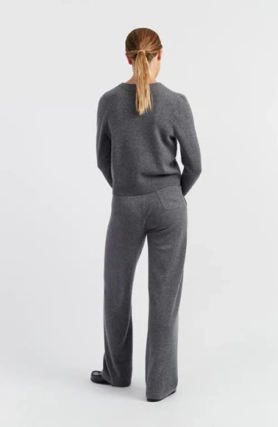 Chinti & Parker Pure Cashmere Cropped Sweater In Gray