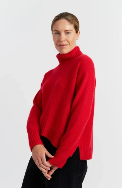 CHINTI & PARKER CHINTI & PARKER PURE CASHMERE RELAXED ROLLNECK SWEATER