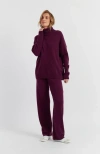 Chinti & Parker Pure Cashmere Roll Neck Sweater In Burgundy
