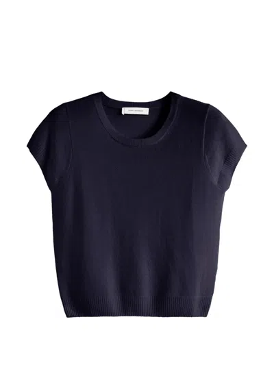 Chinti & Parker Pure Cashmere T-shirt In Blue
