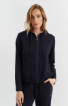 Chinti & Parker Pure Cashmere Zip Hoodie In Black