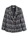 Chinti & Parker Queen Of Hearts Printed Blazer In Multi