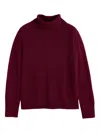 Chinti & Parker Raglan-sleeve Roll-neck Sweater In Red