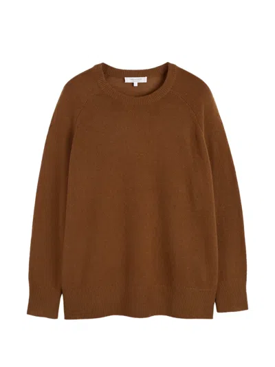 Chinti & Parker Raglan-sleeve Cashmere Sweater In Brown