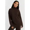 Chinti & Parker Relaxed Roll Neck Wool & Cashmere Sweater In Brown
