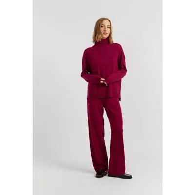 Chinti & Parker Relaxed Roll Neck Wool & Cashmere Sweater In Animal Print