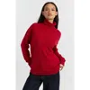 Chinti & Parker Relaxed Roll Neck Wool & Cashmere Sweater In Red