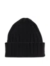 Chinti & Parker Ribbed Beanie In Black