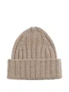 Chinti & Parker Ribbed Beanie In Neutral