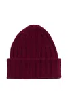 Chinti & Parker Ribbed Beanie In Red