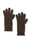 Chinti & Parker Ribbed-cuff Gloves In Brown