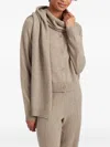 Chinti & Parker Ribbed-edges Scarf In Neutral