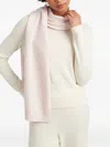 Chinti & Parker Ribbed-edges Scarf In Pink