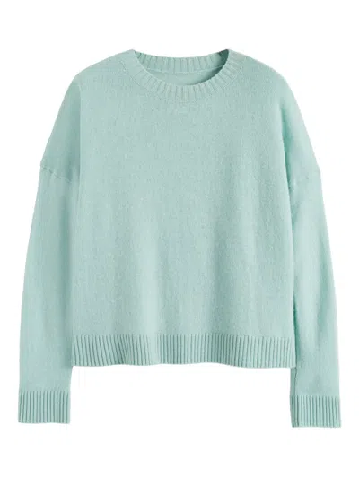 Chinti & Parker Ribbed-hem Relaxed-fit Sweater In Blue