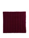 Chinti & Parker Ribbed-knit Scarf In Burgundy
