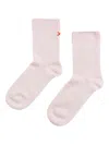 Chinti & Parker Ribbed-trim Socks In Neutral