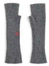 Chinti & Parker Wool-cashmere Fingerless Gloves In Grey