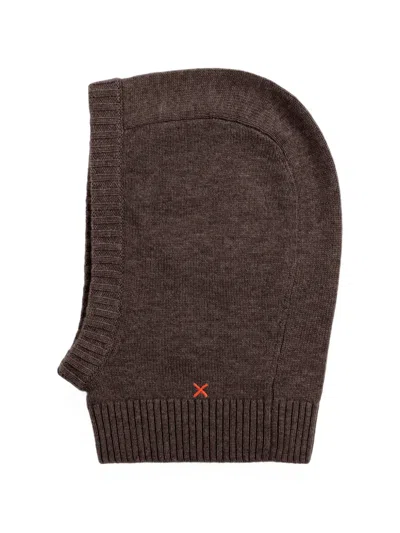 Chinti & Parker Ribbed-knit Balaclava In Brown