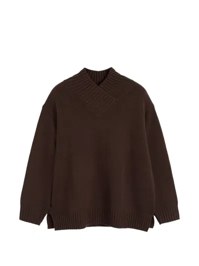 Chinti & Parker Ribbed-knit Cashmere Sweater In Brown